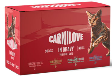 Carnilove® Paté Pouch in Gravy Multipack for Adult Cats 12x85gr